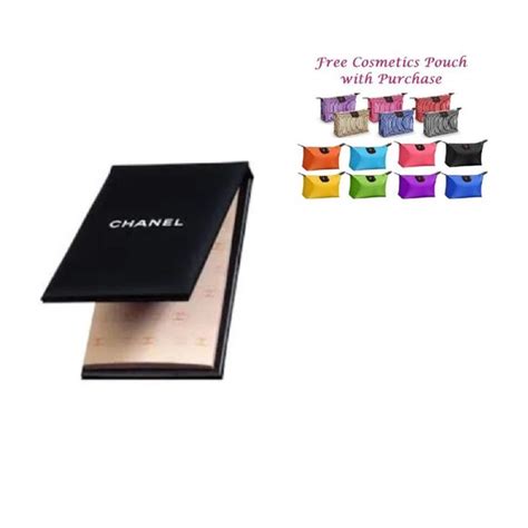 chanel blotting paper|blotting paper alternative.